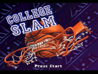 College Slam title screen for Super Nintendo